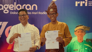 Kadiskominfo Batam Rudi panjaitan hadiri Hut RRI Nasional./net